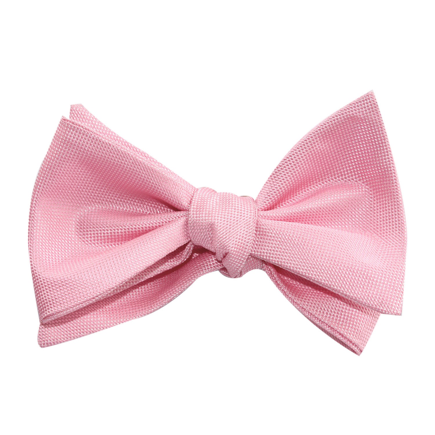Baby Pink Self Tie Bow Tie 3