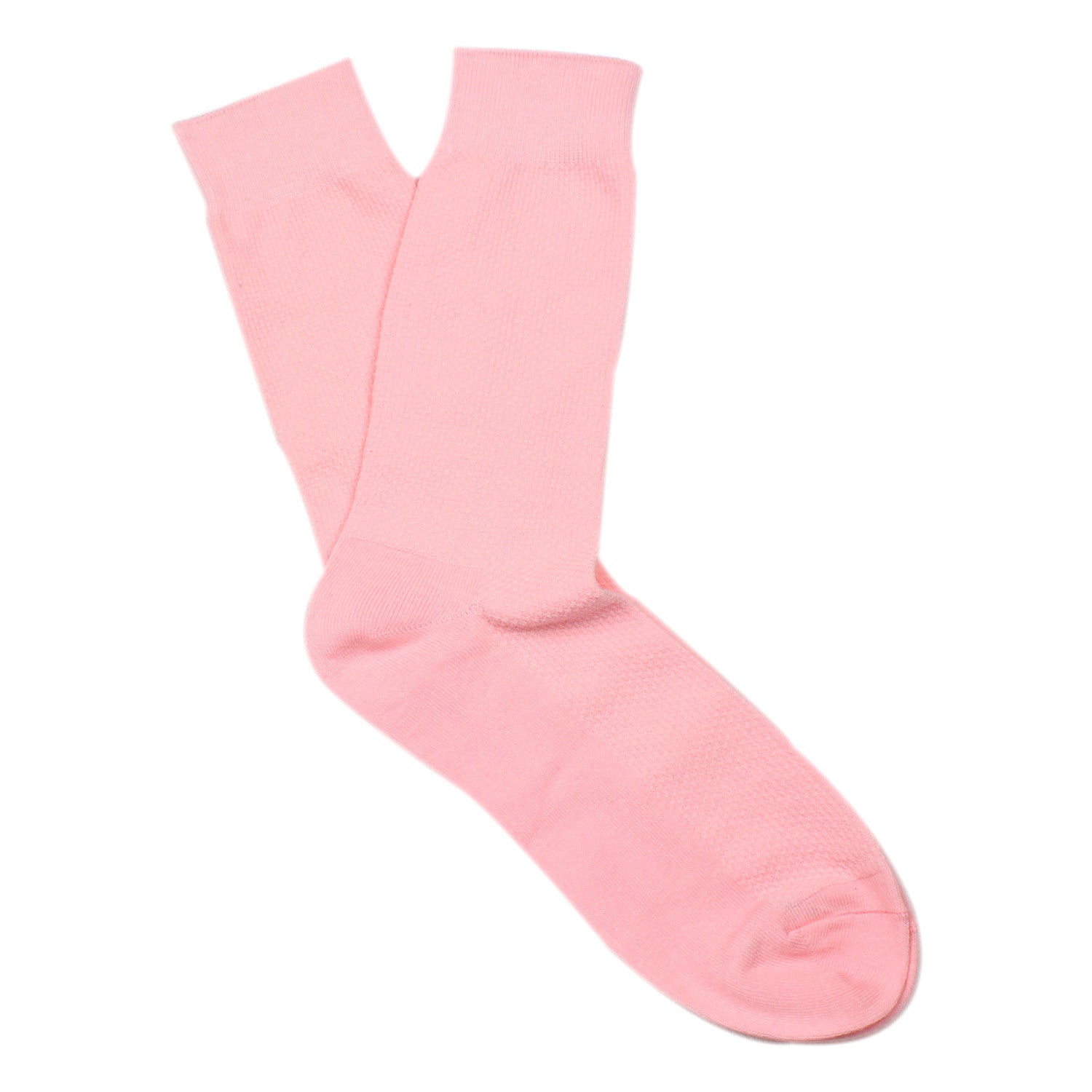 Baby Pink Textured Cotton-Blend  Stylish Mens OTAA Socks