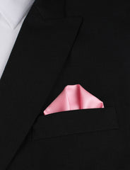 Baby Pink Winged Puff Pocket Square Fold