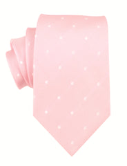 Baby Pink with White Polka Dots Necktie