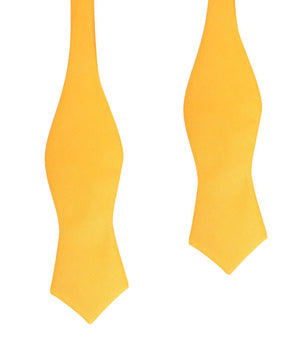 Banana Yellow Self Tie Diamond Tip Bow Tie