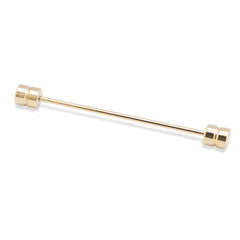 Barbell Gold Collar Bar Pin