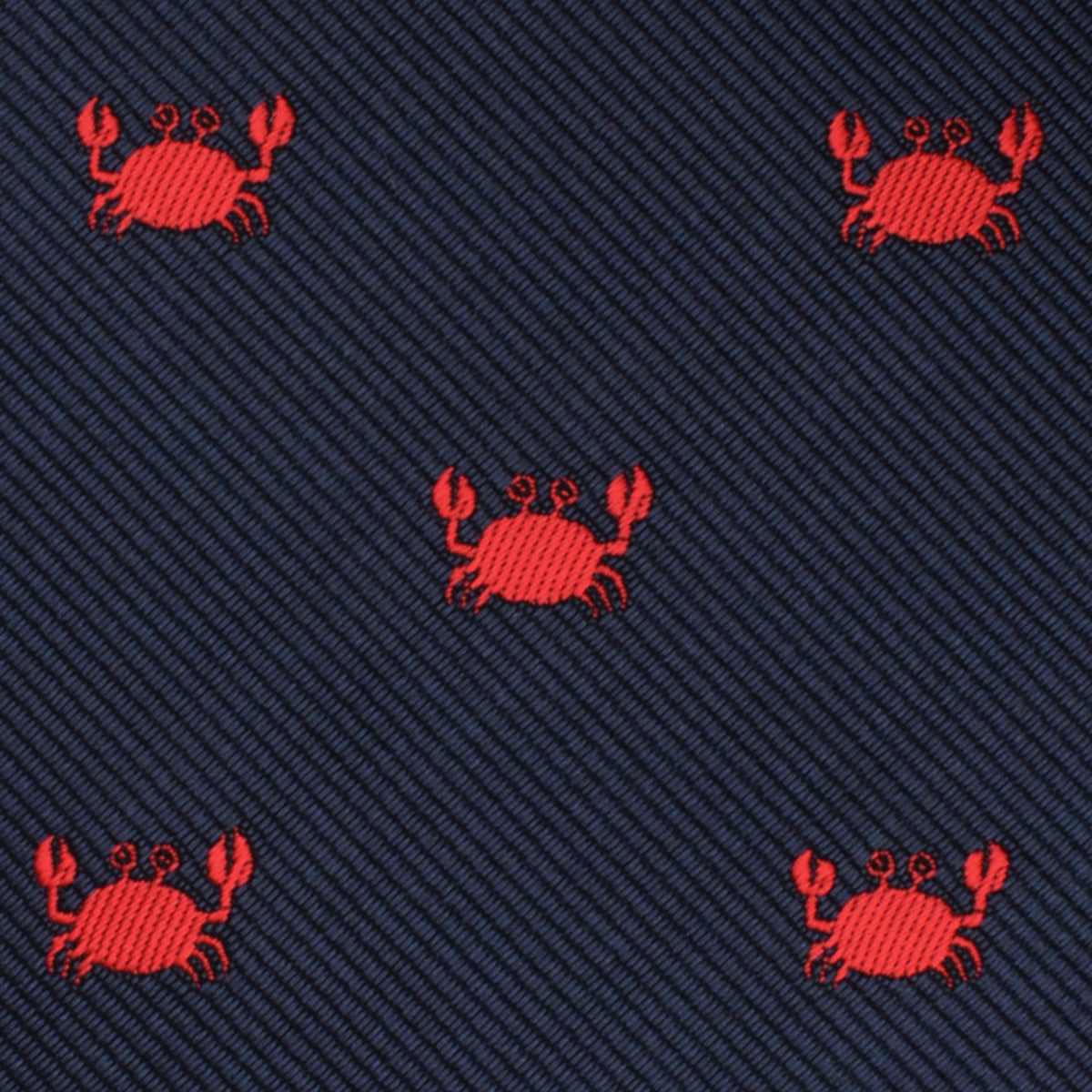 Beach Sand Crab Necktie Fabric