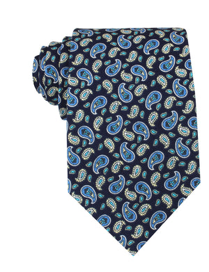 Beirut Blue Paisley Necktie