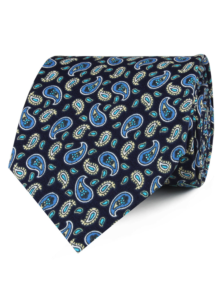 Beirut Blue Paisley Neckties
