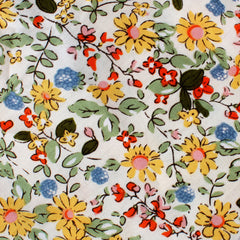 Belle Danser Floral Pocket Square Fabric