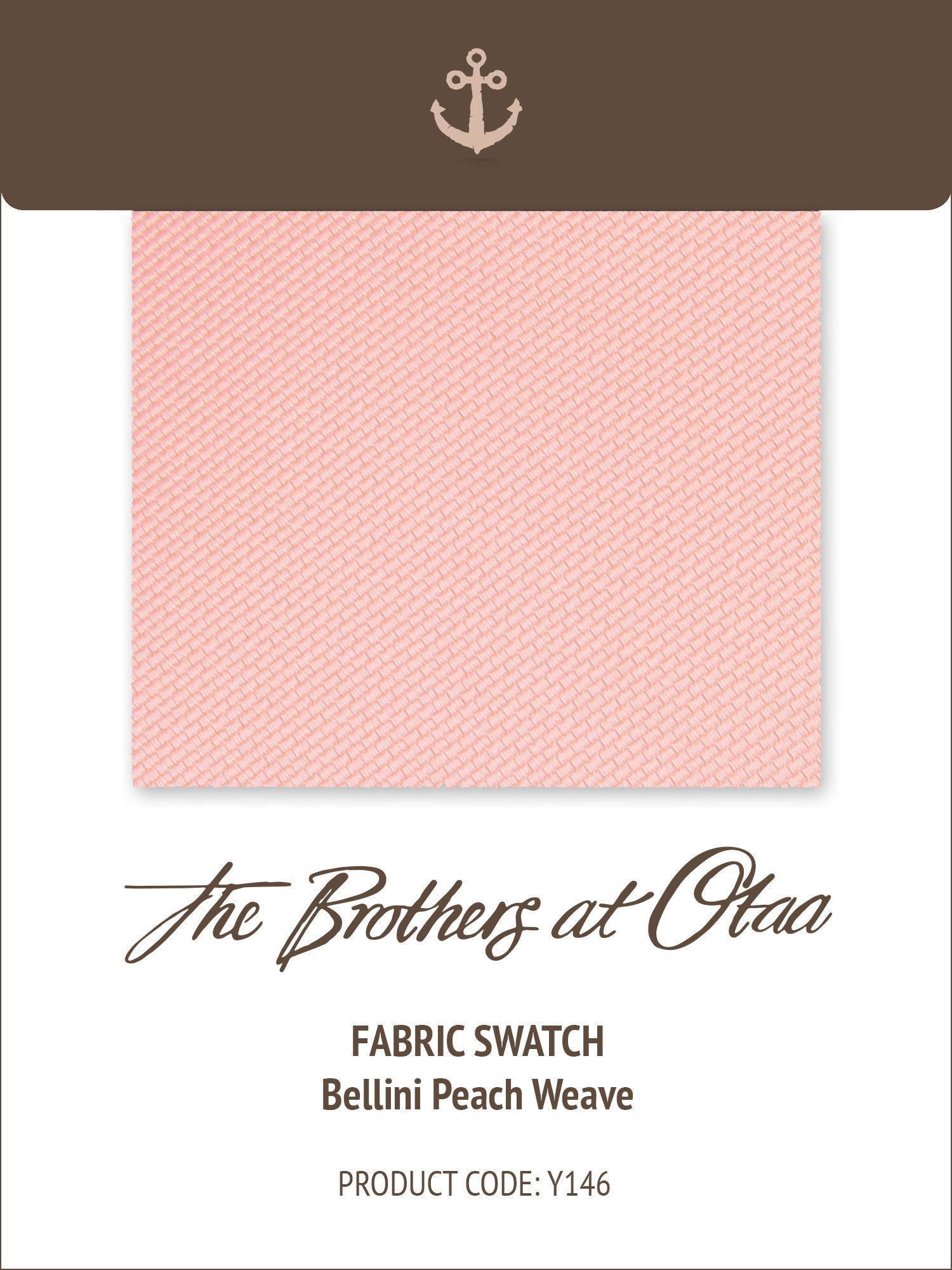 Bellini Peach Weave Y146 Fabric Swatch