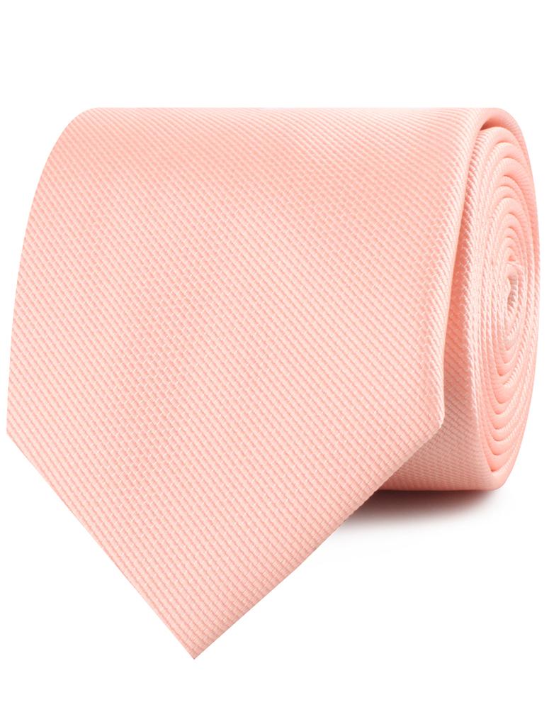 Bellini Peach Weave Neckties