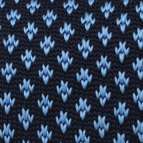 Blue Steel Knitted Tie Fabric