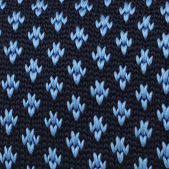 Blue Steel Knitted Tie Fabric