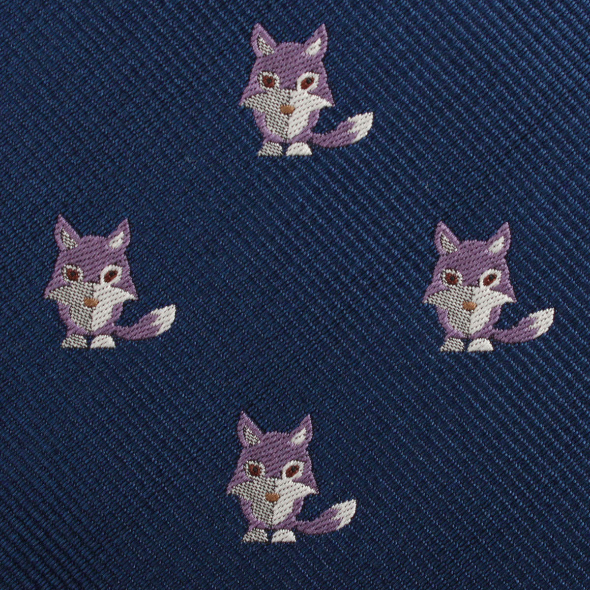 Bengal Wolf Fabric Skinny Tie
