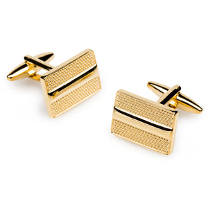 Audisio Gold Rectangle Cufflinks