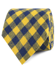 Bert Yellow Gingham Necktie