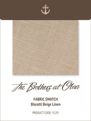 Biscotti Beige Linen Y229 Fabric Swatch