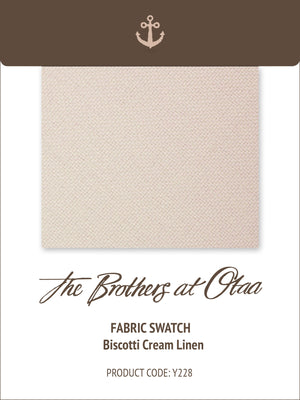Fabric Swatch (Y228) - Biscotti Cream Linen