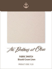 Biscotti Cream Linen Y228 Fabric Swatch