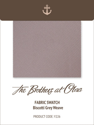 Fabric Swatch (Y226) - Biscotti Grey Weave