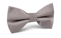 Biscotti Grey Weave Bow Tie