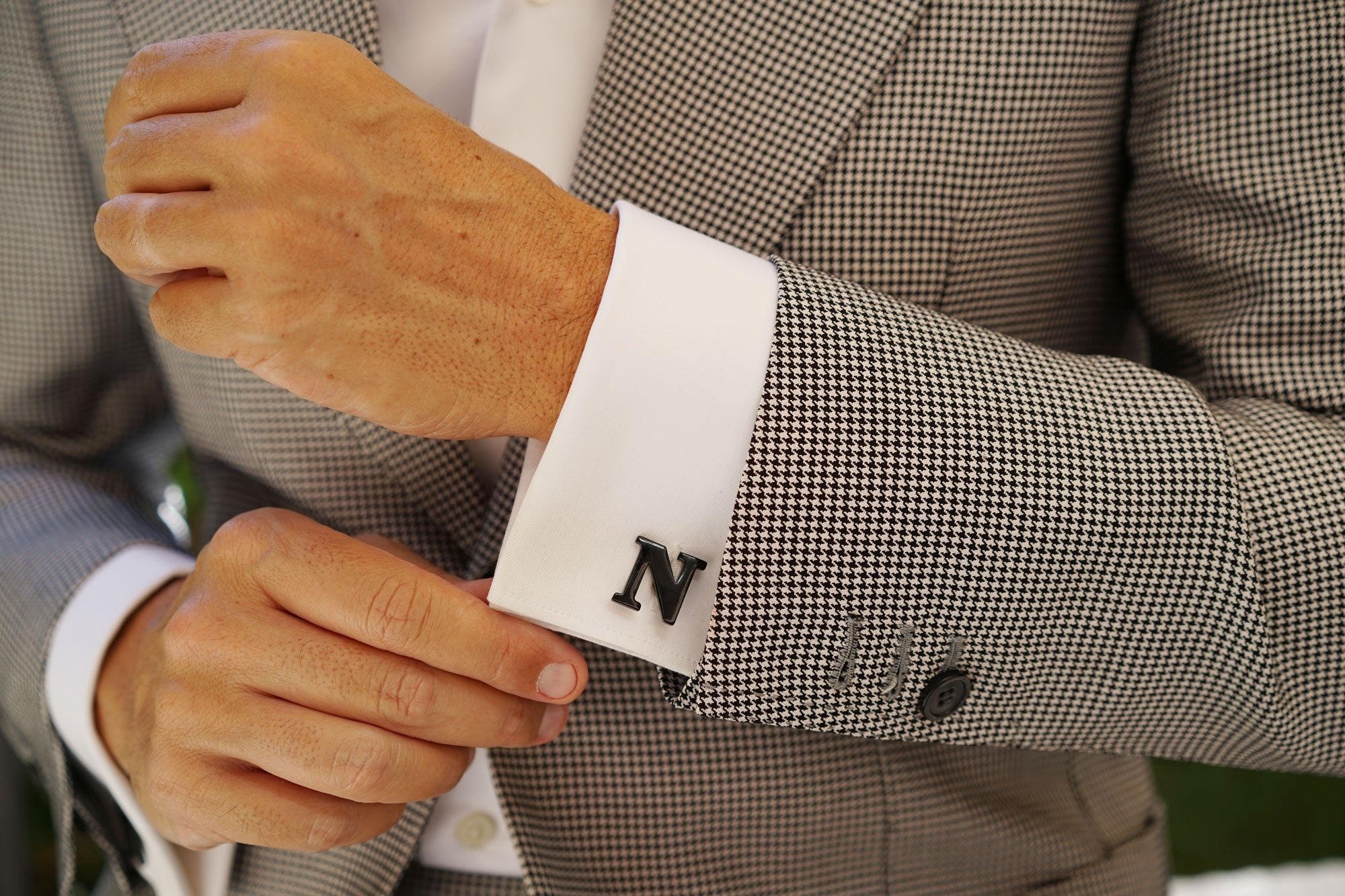 Vintage Initial A Tie Clip: Gold Tone Monogram Tie Bar