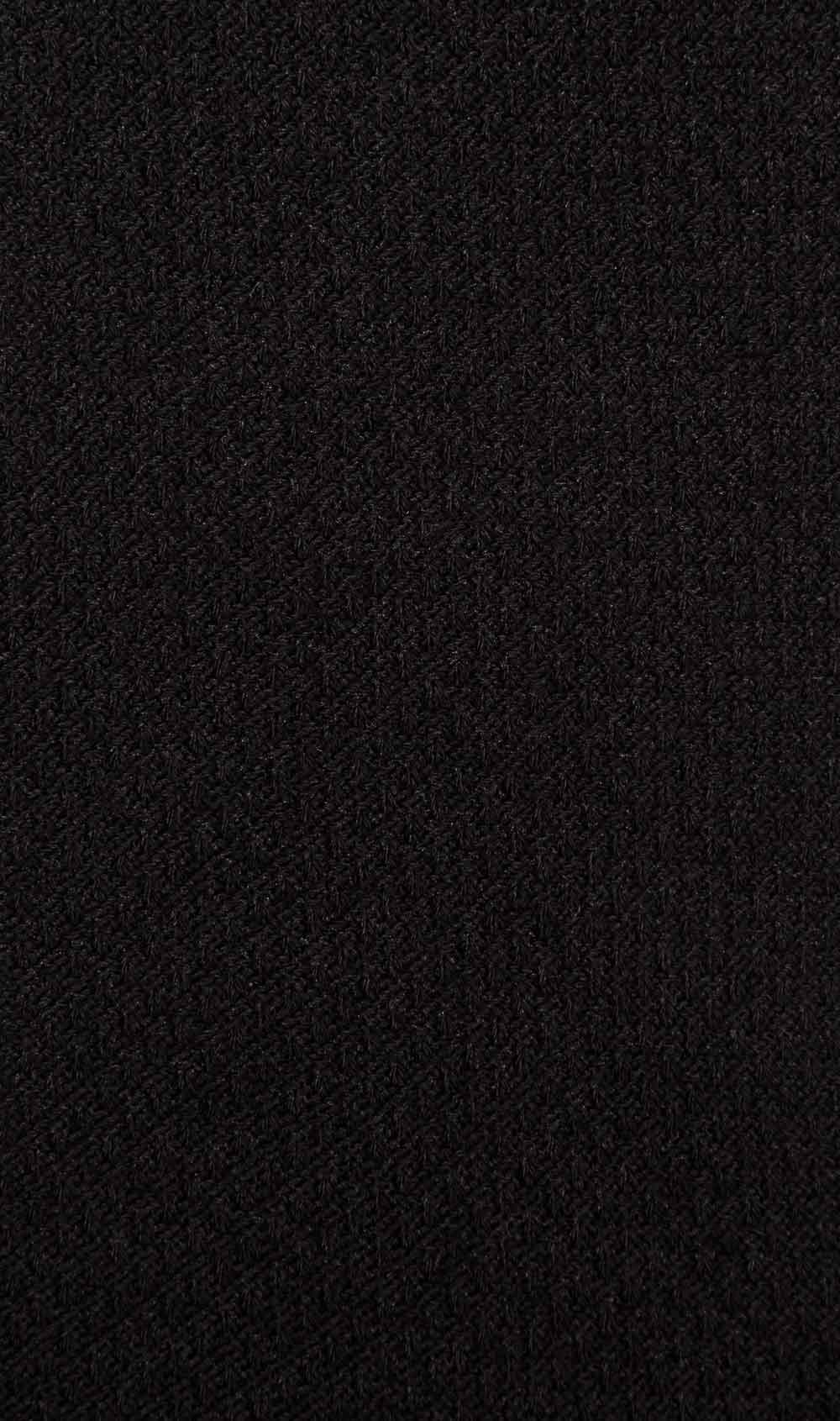 Black Textured Cotton-Blend Socks Fabricv