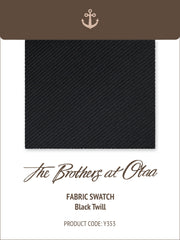 Black Twill Y353 Fabric Swatch