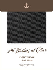 Black Weave Y117 Fabric Swatch