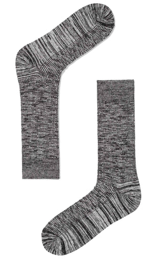 Black & White Cotton-Blend Socks
