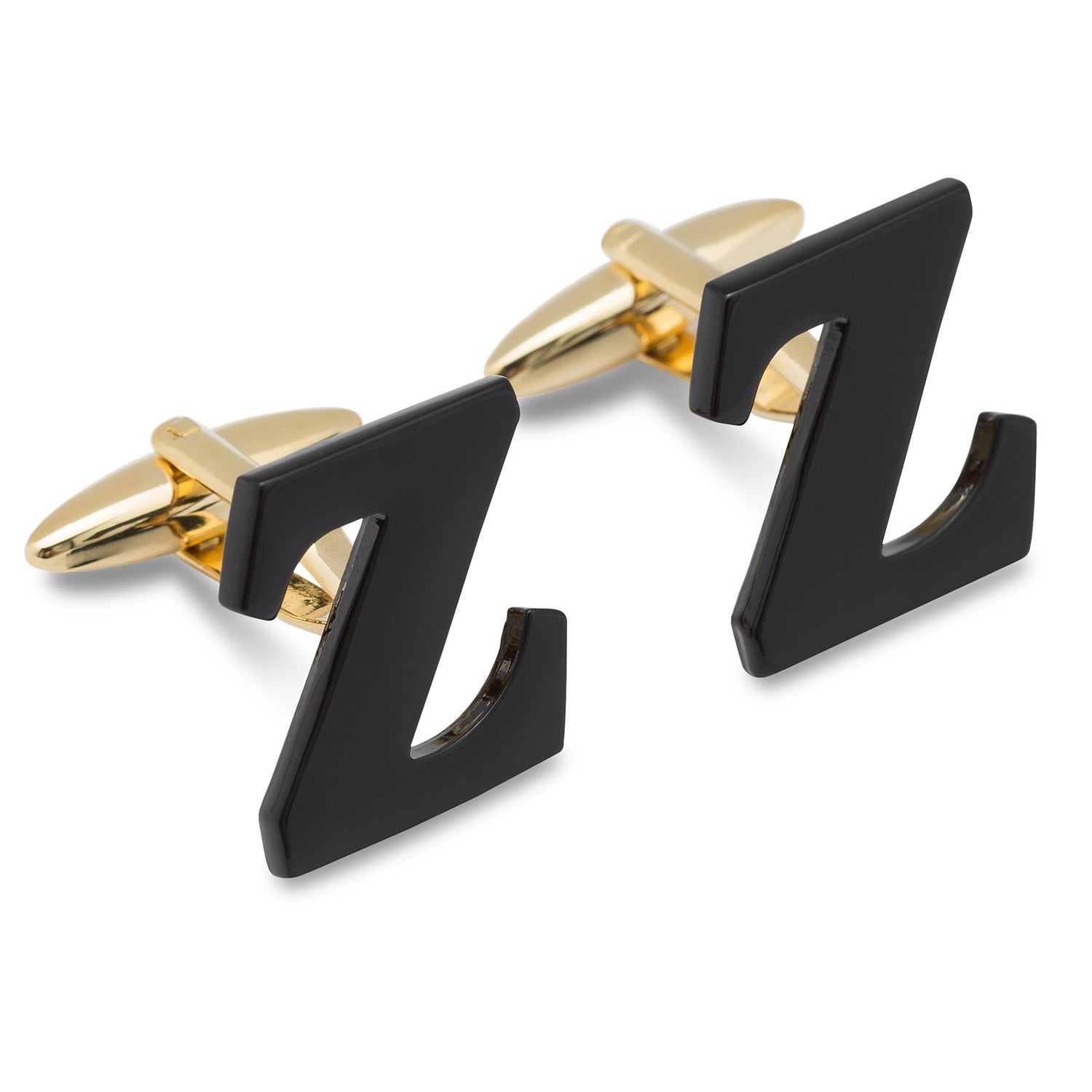 Black And Gold Letter Z Cufflink