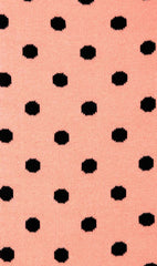 Black Caviar Pink Dot Socks Fabric