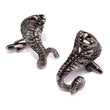 Black Cobra Snake Cufflinks