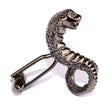 Black Cobra Snake Cufflinks Side OTAA 