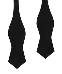 Black Cotton Self Tie Diamond Bow Tie