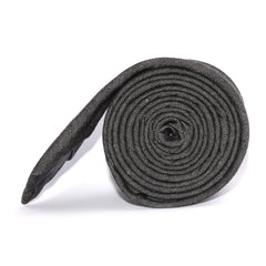 Black Denim Jeans Cotton Necktie Side roll