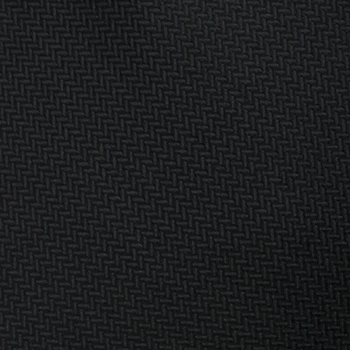 Black Diagonal Herringbone Necktie Fabric