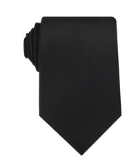 Black Diagonal Herringbone Necktie