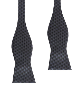 Black Houndstooth Pattern Self Tie Bow Tie