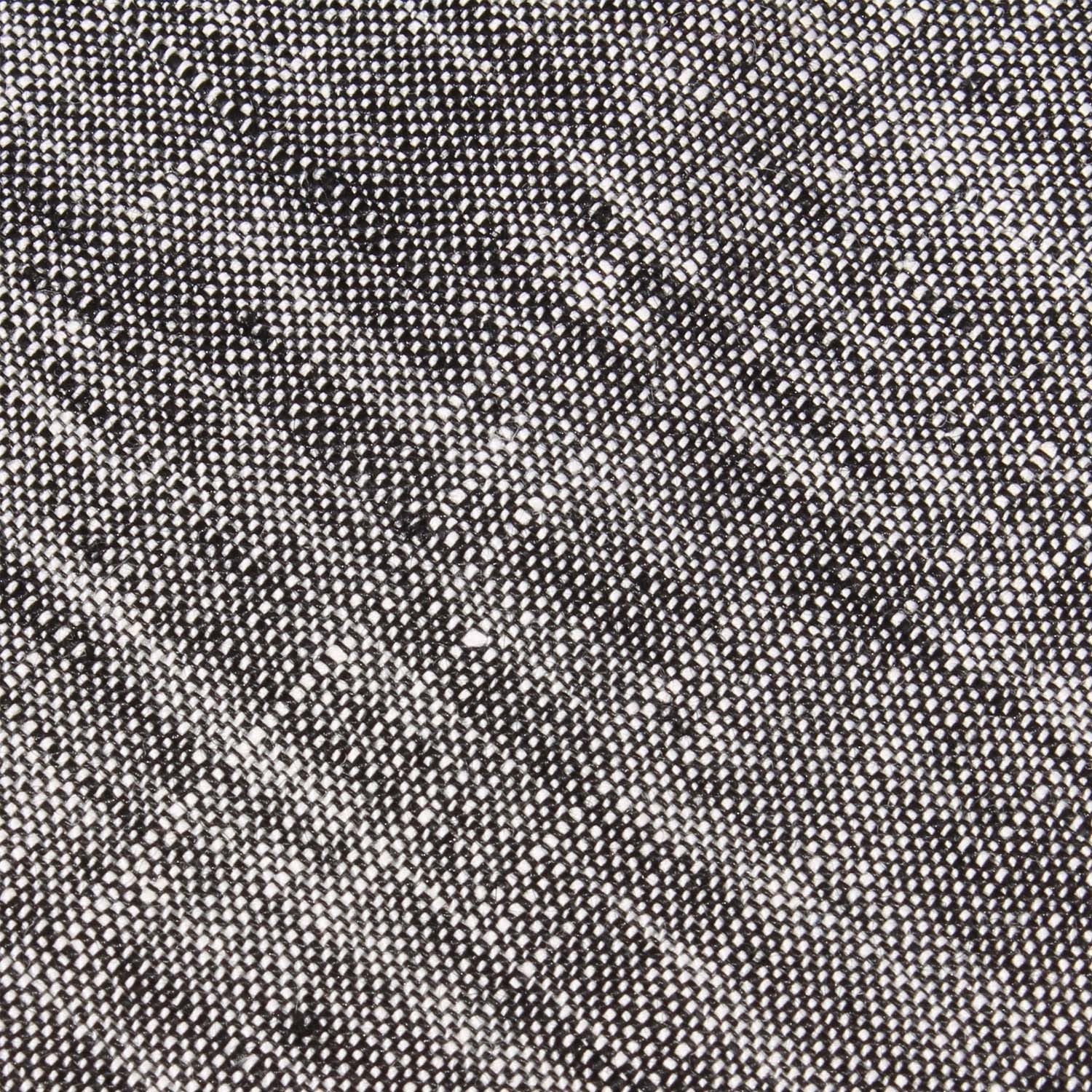 Black Linen Chambray Fabric Pocket Square L036