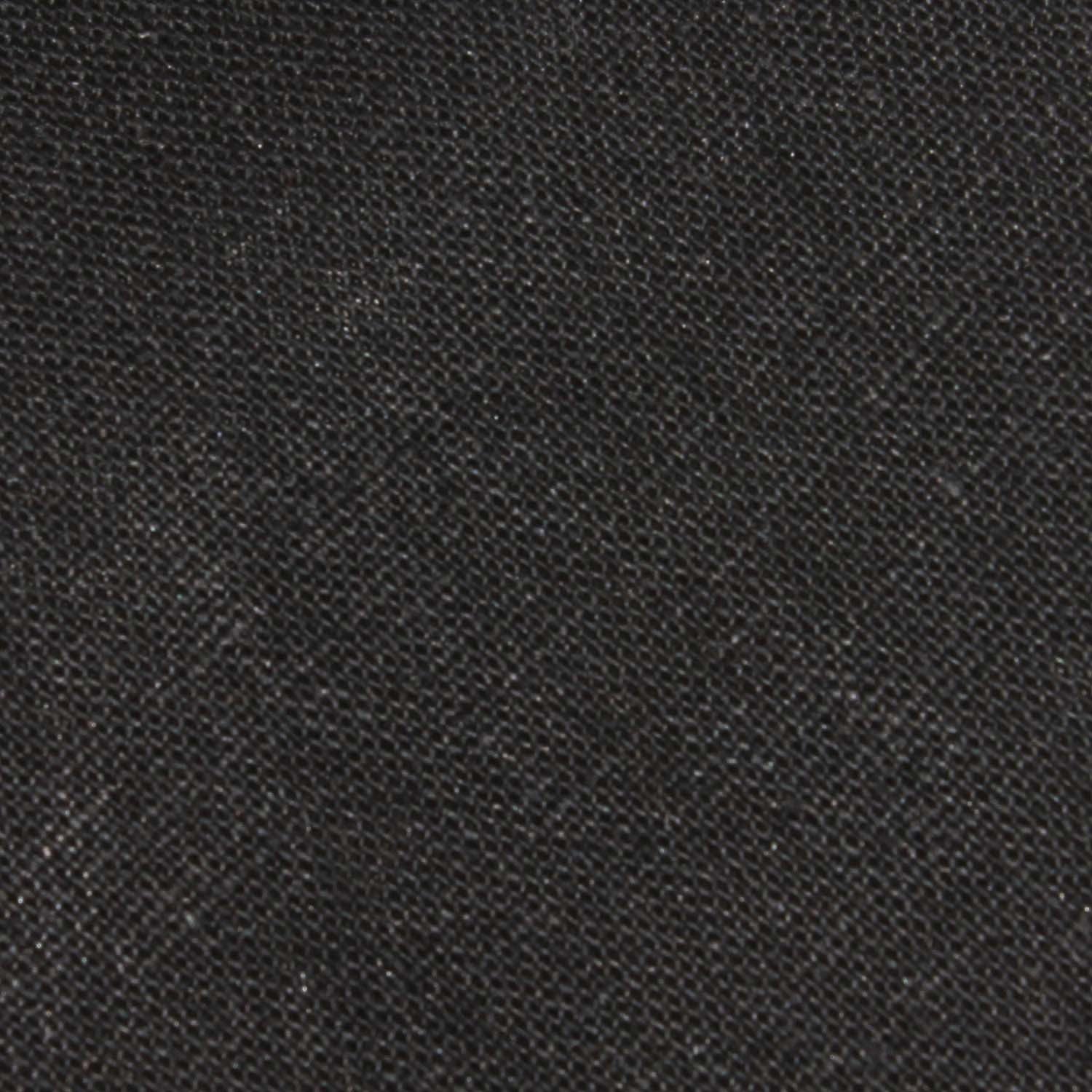 Black Linen Fabric Pocket Square L032
