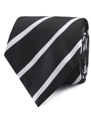 Black Pencil Stripe Necktie