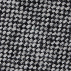 Black Porcupine English Wool Fabric Self Diamond Bowtie
