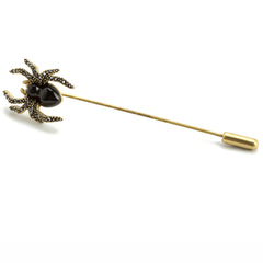 Black Spider Lapel Pin