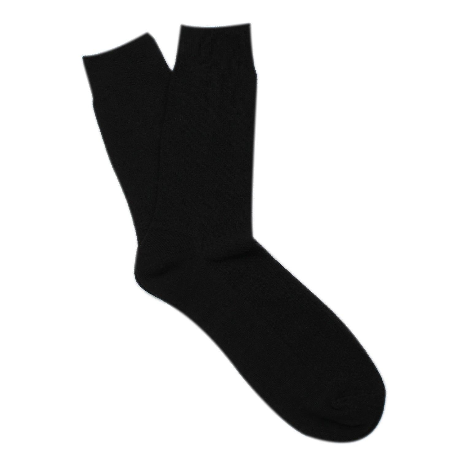 Black Textured Cotton-Blend Stylish Mens OTAA Socks