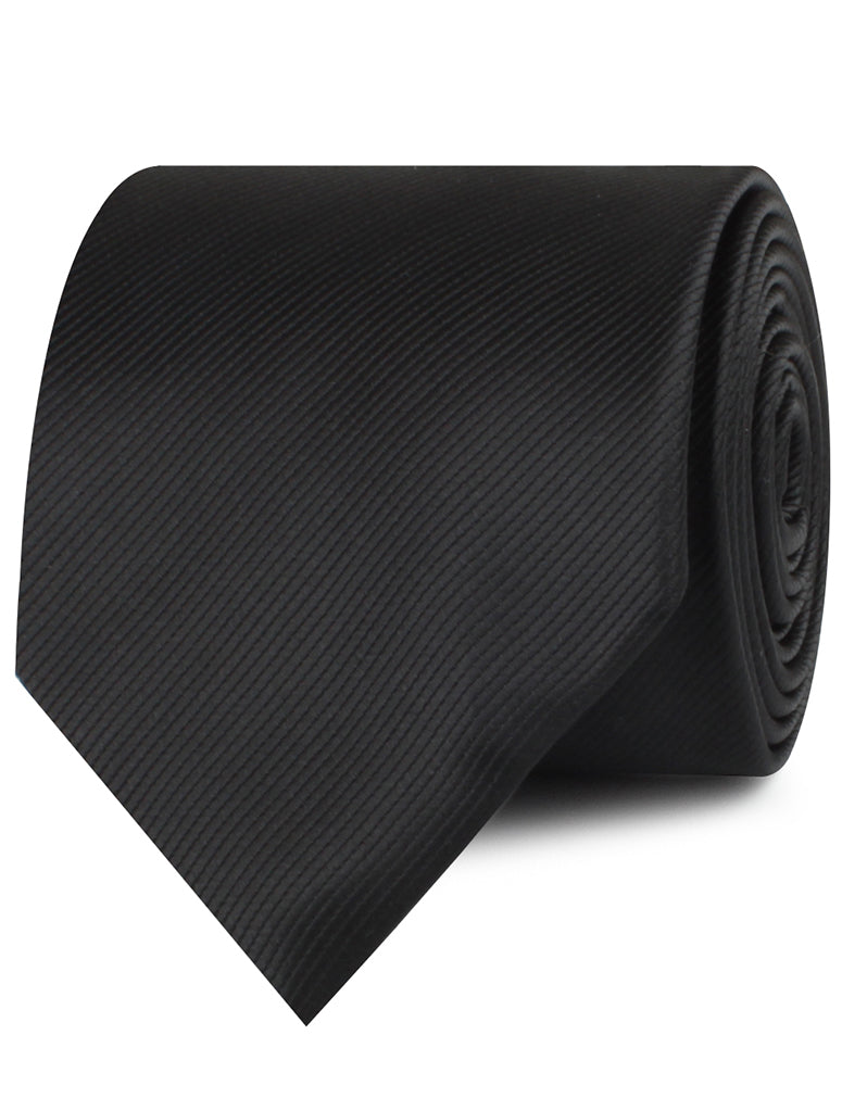 Black Twill Neckties
