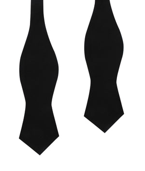 Black Velvet Diamond Self Bow Tie