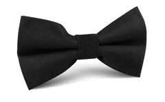 Black Weave Bow Tie