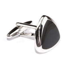 Black and Silver Avengers Shield Cufflinks Middle OTAA
