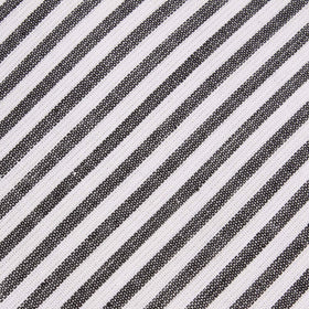 Black and White Chalk Stripes Cotton Pocket Square