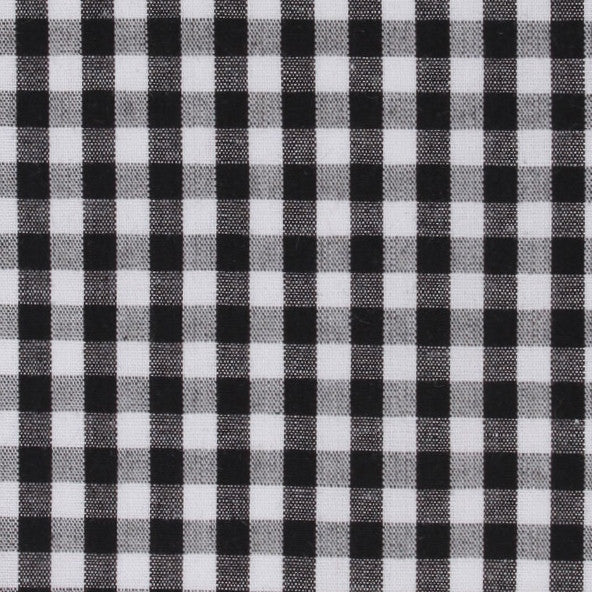 Black and White Gingham Cotton Fabric Bow Tie C024