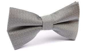 Black and White Small Dots Bow Tie