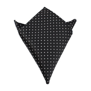 Black with Small White Polka Dots - Pocket Square